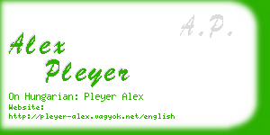 alex pleyer business card